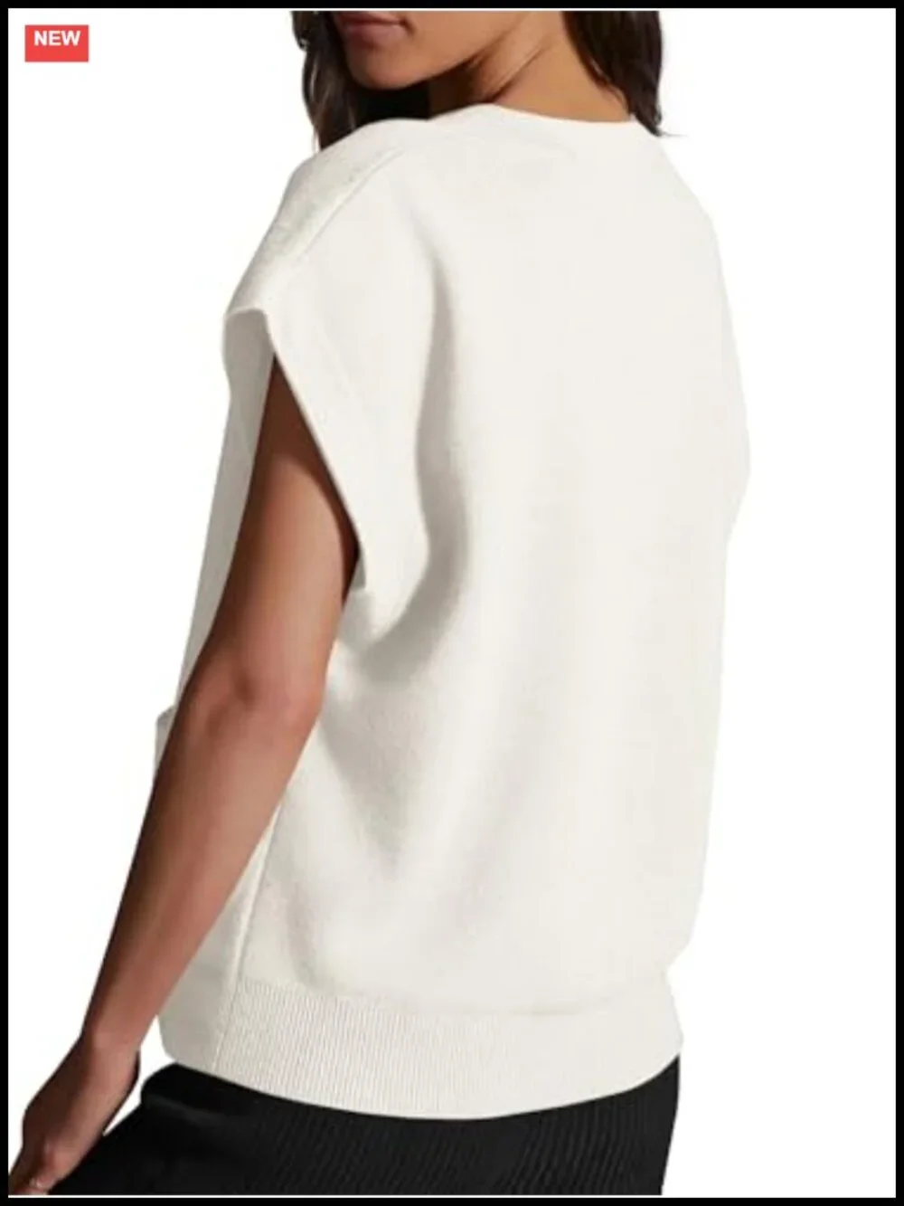 Women's Lightweight Knit Cardigan Sweater Vest Button Down Cap Sleeve